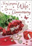 This anniversary card design feels like a still life arranged by a Brockley florist who loves storytelling through flowers, set under soft, natural daylight that filters in like morning sun over SE4 rooftops. A lush cluster of red roses stretches diagonally across the card, their velvety petals gleaming with rich, saturated tones that evoke deep affection and years of shared history. Each rose appears freshly opened, the outer petals gently curling back, while sprigs of delicate greenery nestle between the blooms, adding contrast and a sense of freshly arranged life. Beneath this cascade of roses rests a softly folded envelope, its pale surface catching a light sheen, hinting at a handwritten anniversary message tucked inside. Nearby, a heart-shaped locket and dainty pearl-like beads lie scattered on the shimmering background, their subtle glints of light suggesting treasured memories and promises kept. Jewel-like adornments and tiny sparkling hearts are sprinkled across the card, giving the impression of confetti lightly scattered on a table after a special dinner in a Brockley home. A single butterfly motif hovers close to the flowers, its delicate wings poised as if caught mid-flutter, adding a touch of magic and renewal-echoing the feeling of love that continues to grow year after year. The entire palette is drenched in passionate reds and soft blush tones, creating a warm, romantic glow that feels both celebratory and intimate. This image captures the tenderness of an anniversary shared quietly together, much like receiving a hand-delivered bouquet at your Brockley doorstep, chosen with care to honour a beloved soulmate.